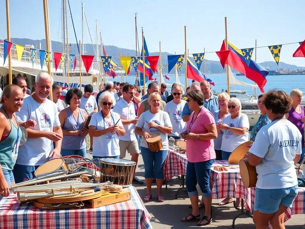 A photo of volunteers assisting with a RAM'EN RANCE event, showcasing the direct impact of their contributions on the community.
